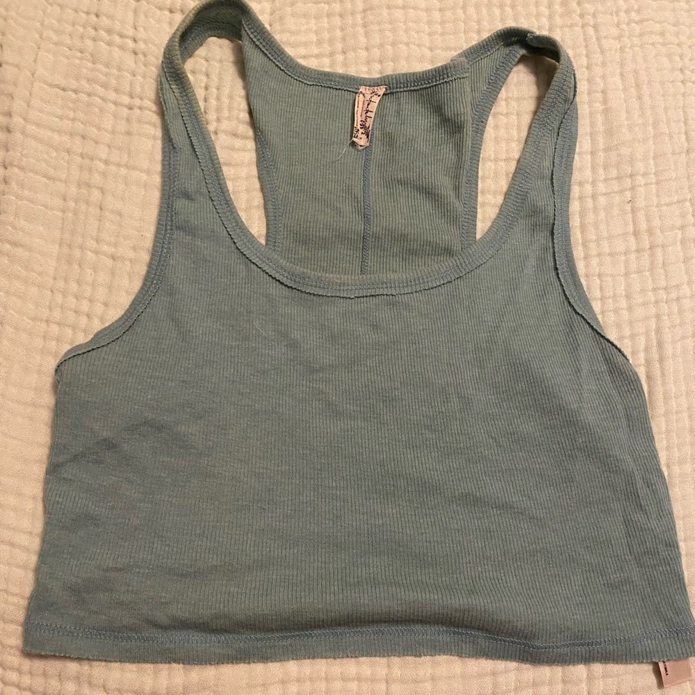 Free People Intimately Women's Ribbed Green Tank Top Bra